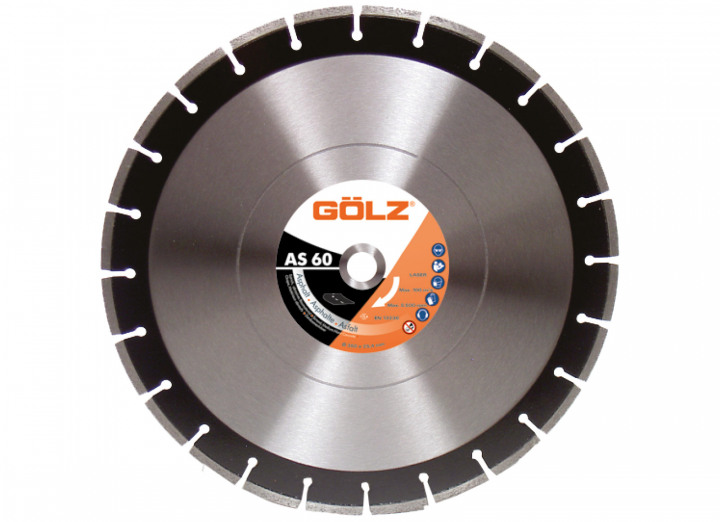Gölz AS60451 AS60 Diamantzaagblad Asfalt 450 x 25.4 mm
