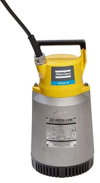 Atlas Copco 3081621512 WEDA D10N Vuilwaterdompelpomp 220-240V 50HZ 1~ ISO-G2" CEE 7/7