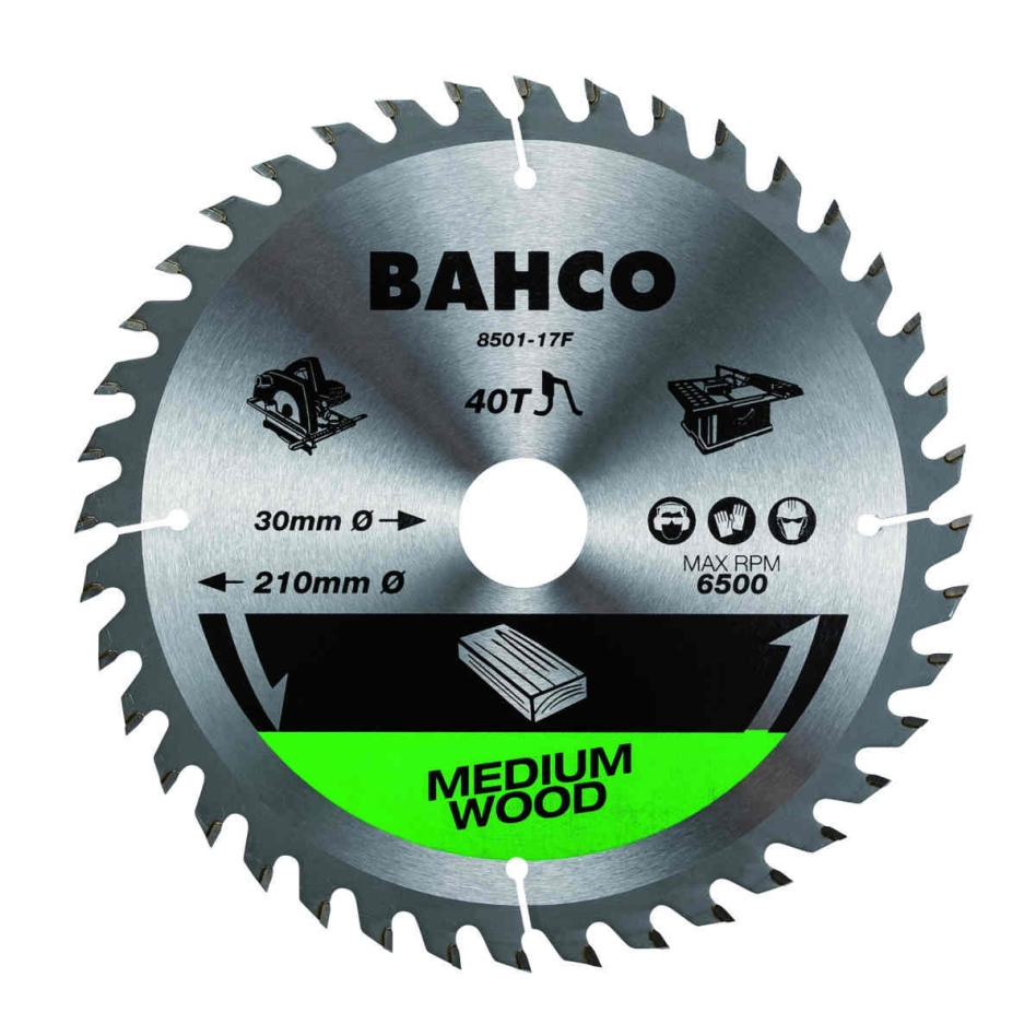 Bahco 8501-12F Cirkelzaagbladen voor hout in draagbare en tafelzagen