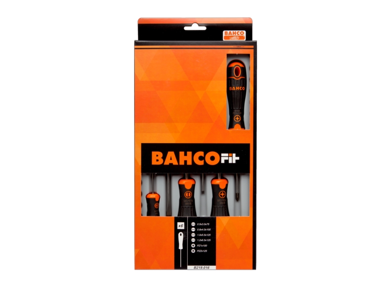 Bahco B219.016 BahcoFit Schroevendraaierset, 6 stuks