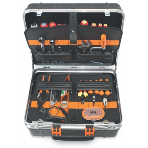 Bahco 4750RCW011VDE 53-delige gereedschapskoffer set VDE met rubber wielen
