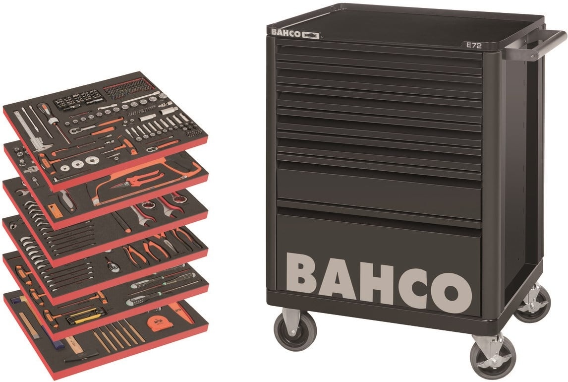 Bahco LARGE Large Gereedschapswagen Gevuld 7 Lades 346-delig
