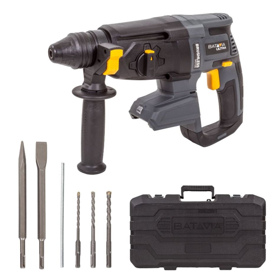 Batavia 7064296 MaxxPack 18V brushless accu boorhamer 2.2 J / SDS+ excl. Accu en lader