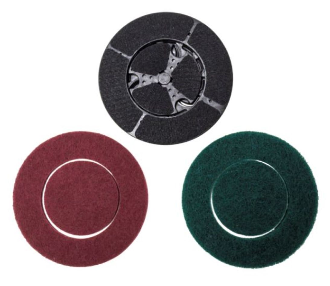 Batavia 7064554 Twin Brush schuurpads set (1 x groen 180-240G / 1 x rood 320-400G)