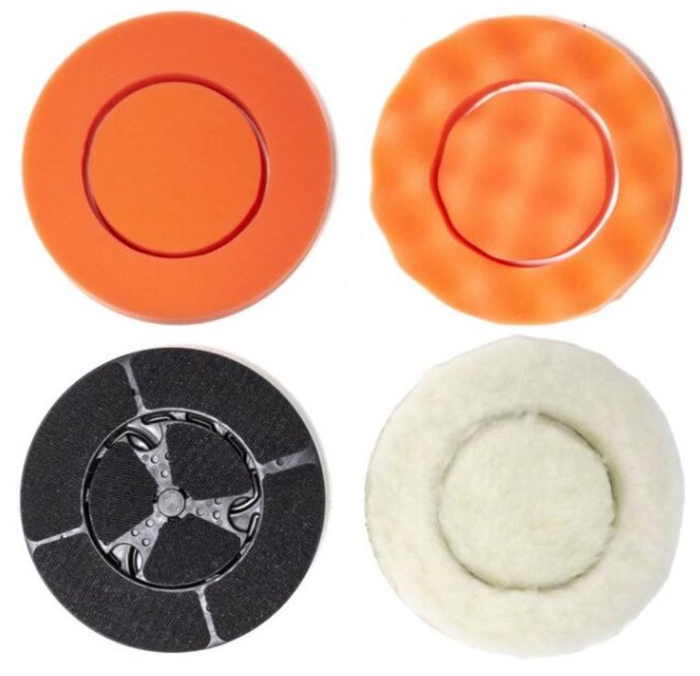 Batavia 7064555 Twin Brush polijstpads set (2 x foam pad / 1 x wol pad)