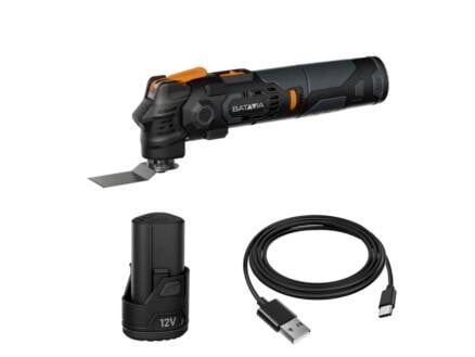 Batavia 7065255 Anti-vibratie Accu Multitoolset 1x 12V 2.0Ah accu en USB-C oplaadkabel