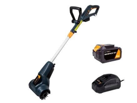 Batavia 7065879 Maxxbrush 18V Multi-borstelset 22 cm 1x 18V 4.0Ah accu en lader met hout borstel
