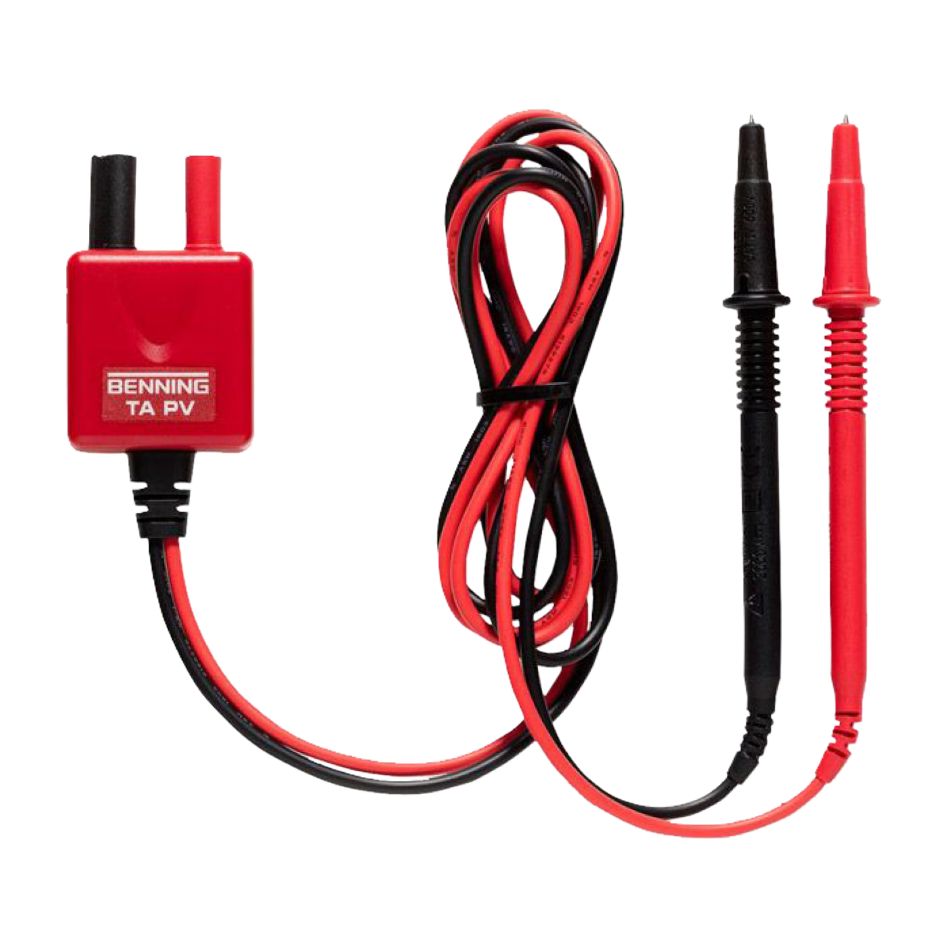 Benning 10217846 BENNING TA 4 PV Meetadapter 4mm CAT III, 1000V t.b.v. MM-10 PV, CM 10-PV
