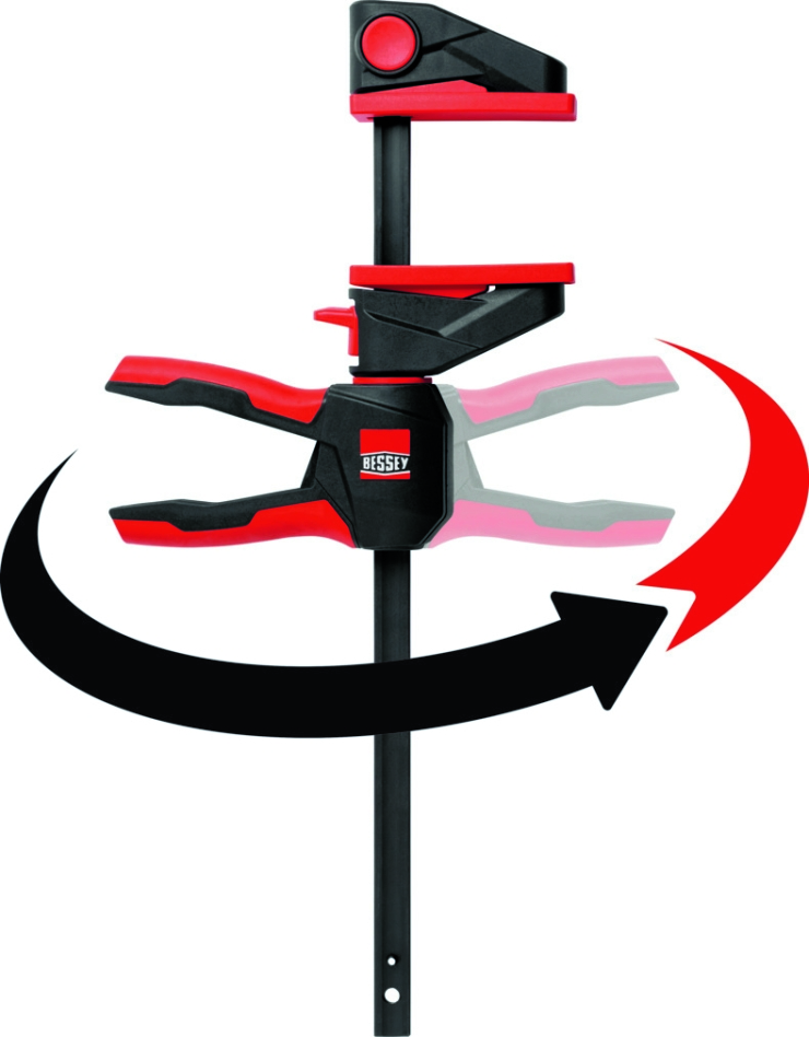 Bessey EZ360-15 Eénhands lijmtang met draaibare handgreep 150 mm