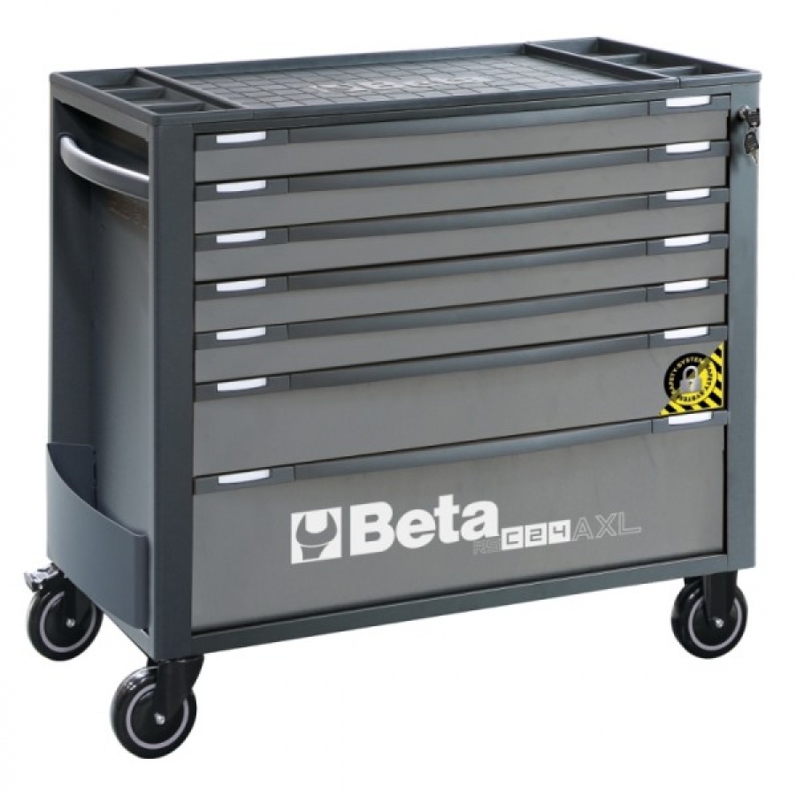 Beta 024004297 Gereedschapswagen, Donkergrijs + 9 Lades - 103,5x97x44,5 cm