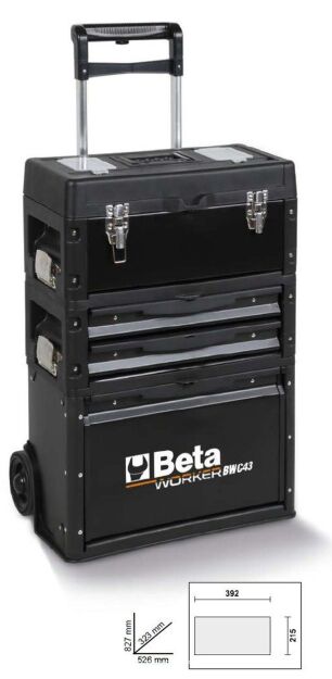 Beta 043006301 BW 4300E-TROLLEY Gereedschapstrolley 251-delig
