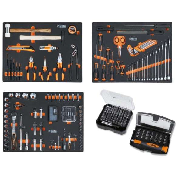 Beta 059456313 BW 5945VU Assortiment gereedschappen in foam-inlays compatibel met C45PRO 2.0 196-delig