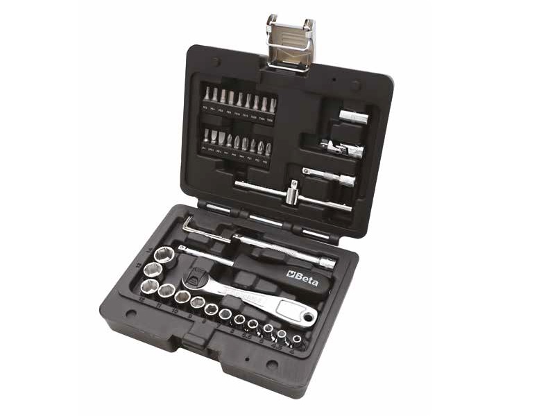Beta 009036042 903E/C42 Dopsleutelset 1/4" Metrisch 4-14 mm in box 42-Delig 