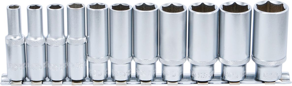 BGS 2756 Dopsleutelset zeskant, diep 10 mm (3/8") inches 11-delig