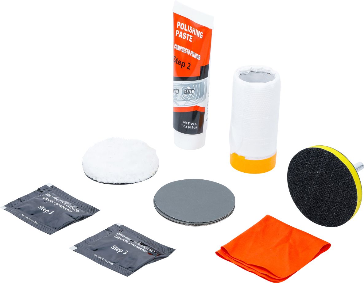 BGS 3997 Set voor het opknappen van koplampen 14-delig