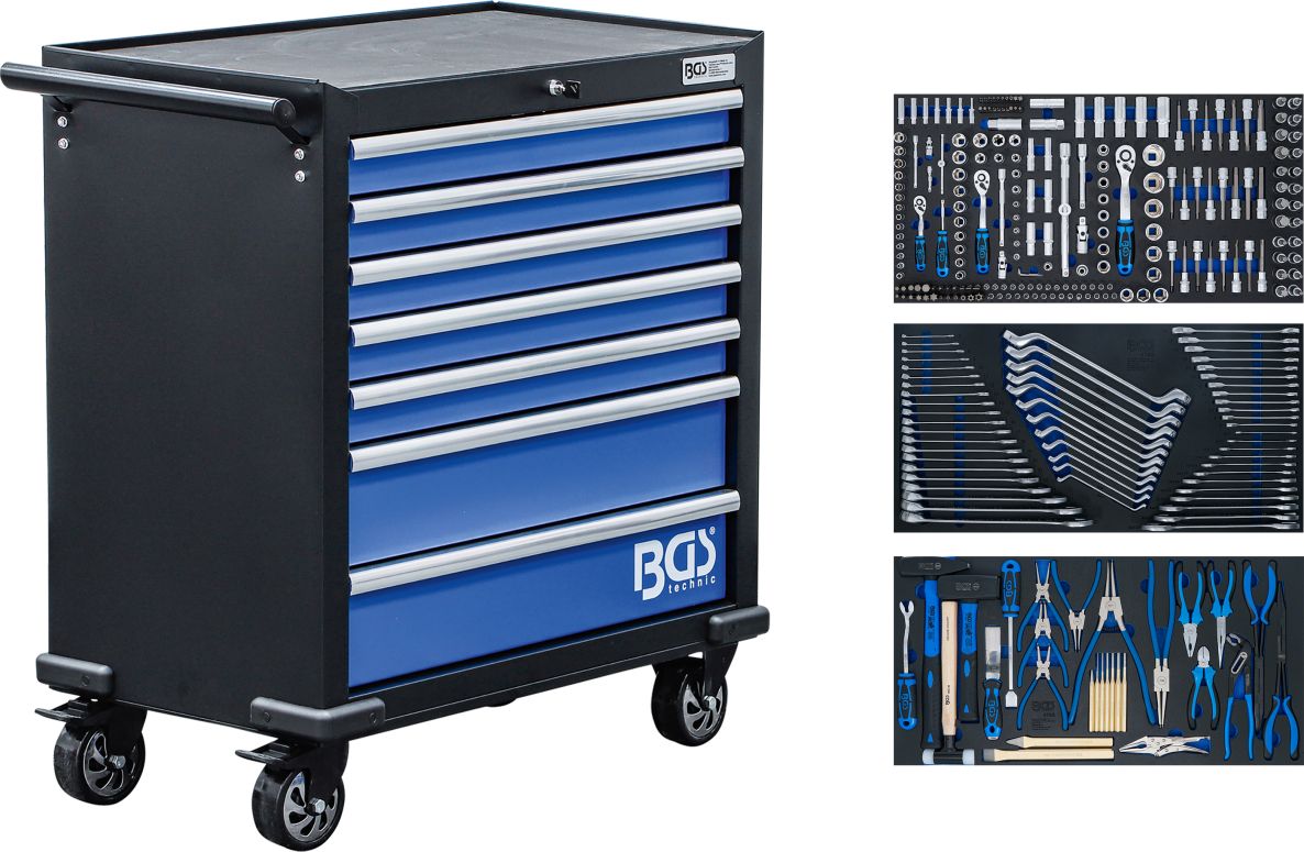 BGS 6063 Gereedschapwagen XL 7 laden met 301 gereedschappen