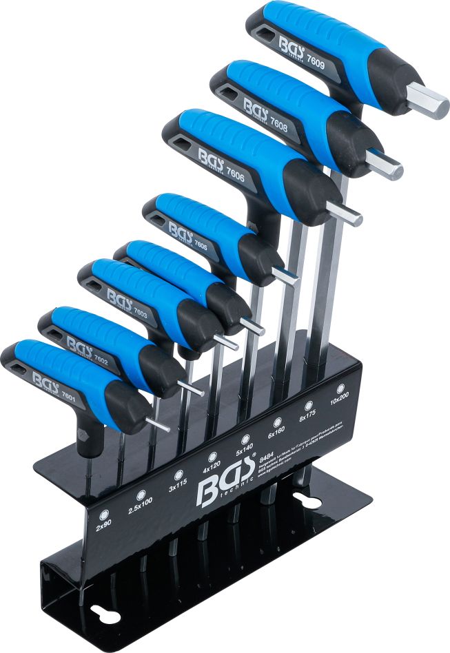 BGS 8484 T-greep sleutelset binnenzeskant 2 - 10 mm 8-delig