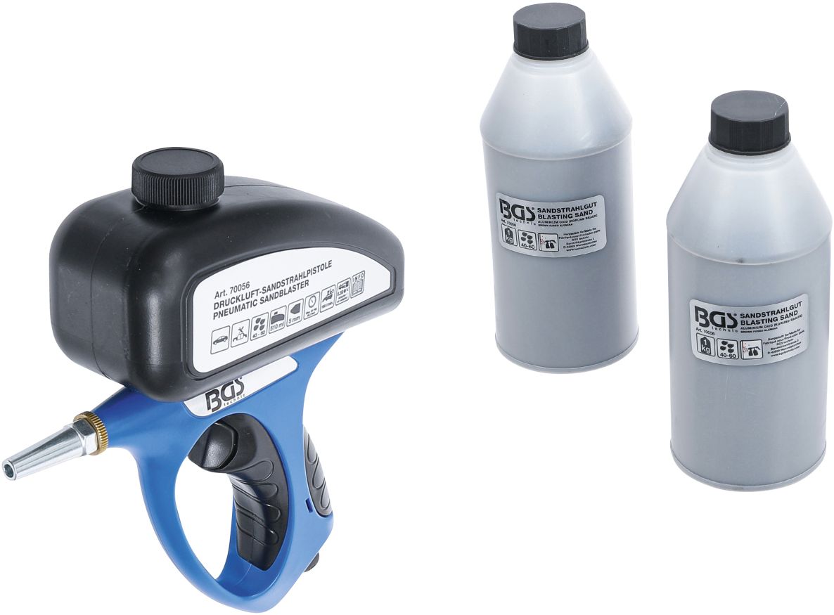 BGS 70056 Pneumatisch Zandstraalpistool 510ml + accessoires 3-delig in doos