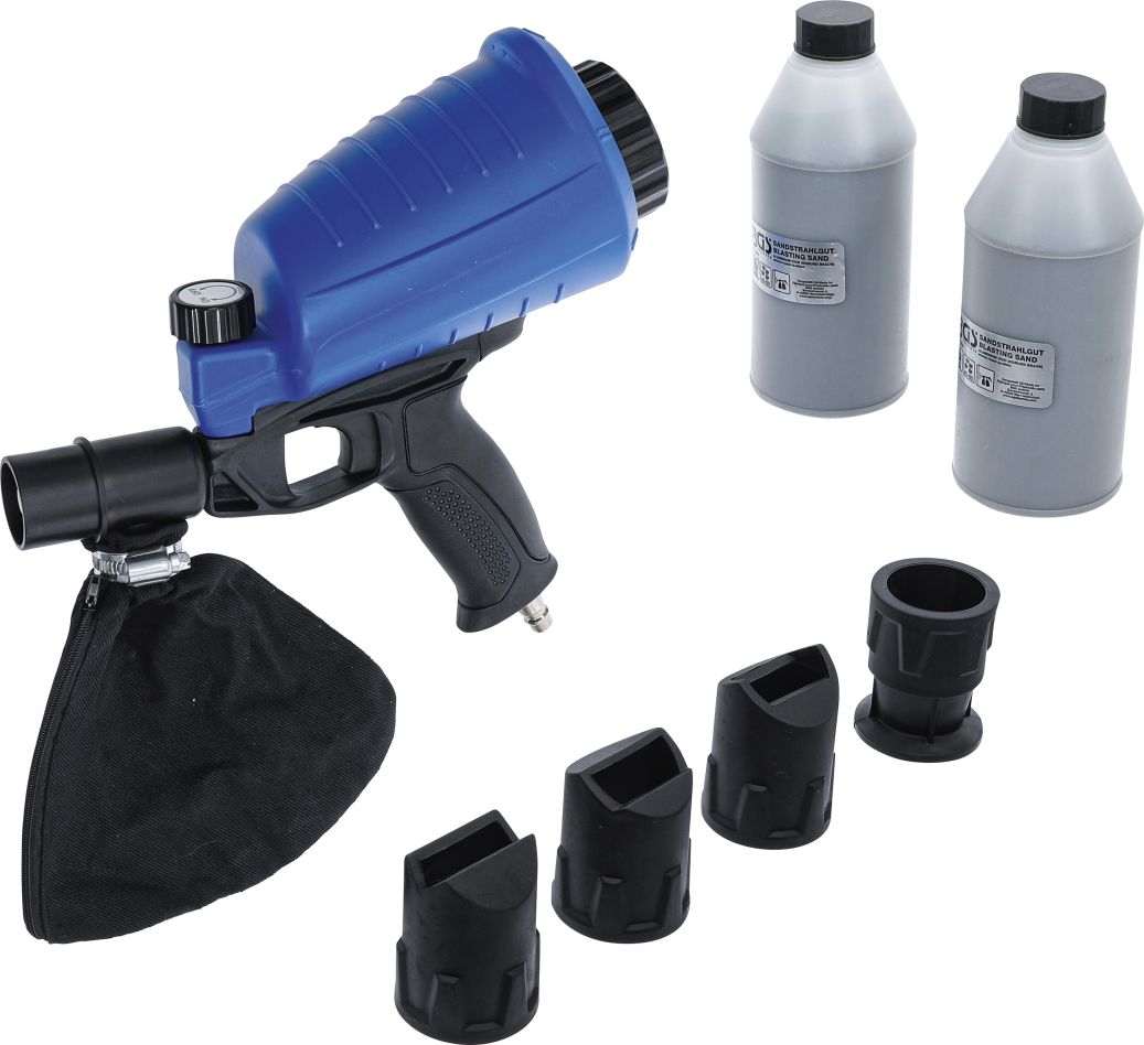 BGS 70057 Pneumatisch zandstraalpistool 900ml + accessoireset 7-delig in doos