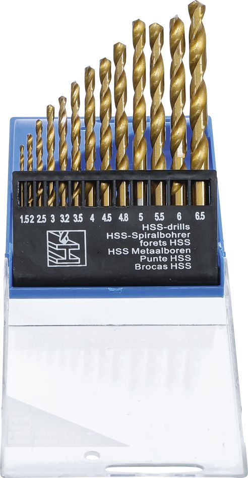 BGS Do It Yourself 50813 HSS-spiraalborenset titanium gecoat 1,5 - 6,5 mm 13-delig