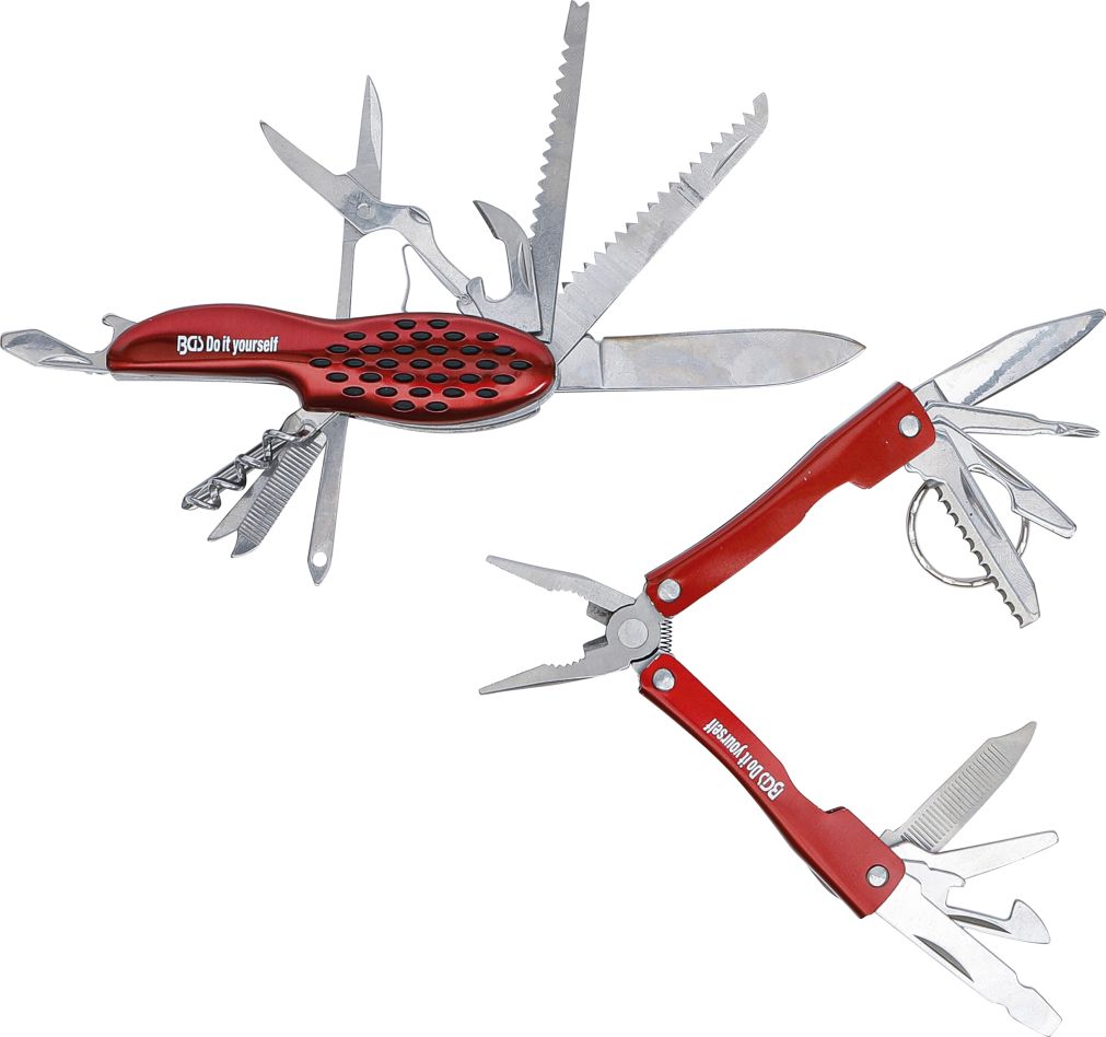 BGS Do It Yourself 50632 Multifunctionele gereedschapsset roestvrij 2-delig