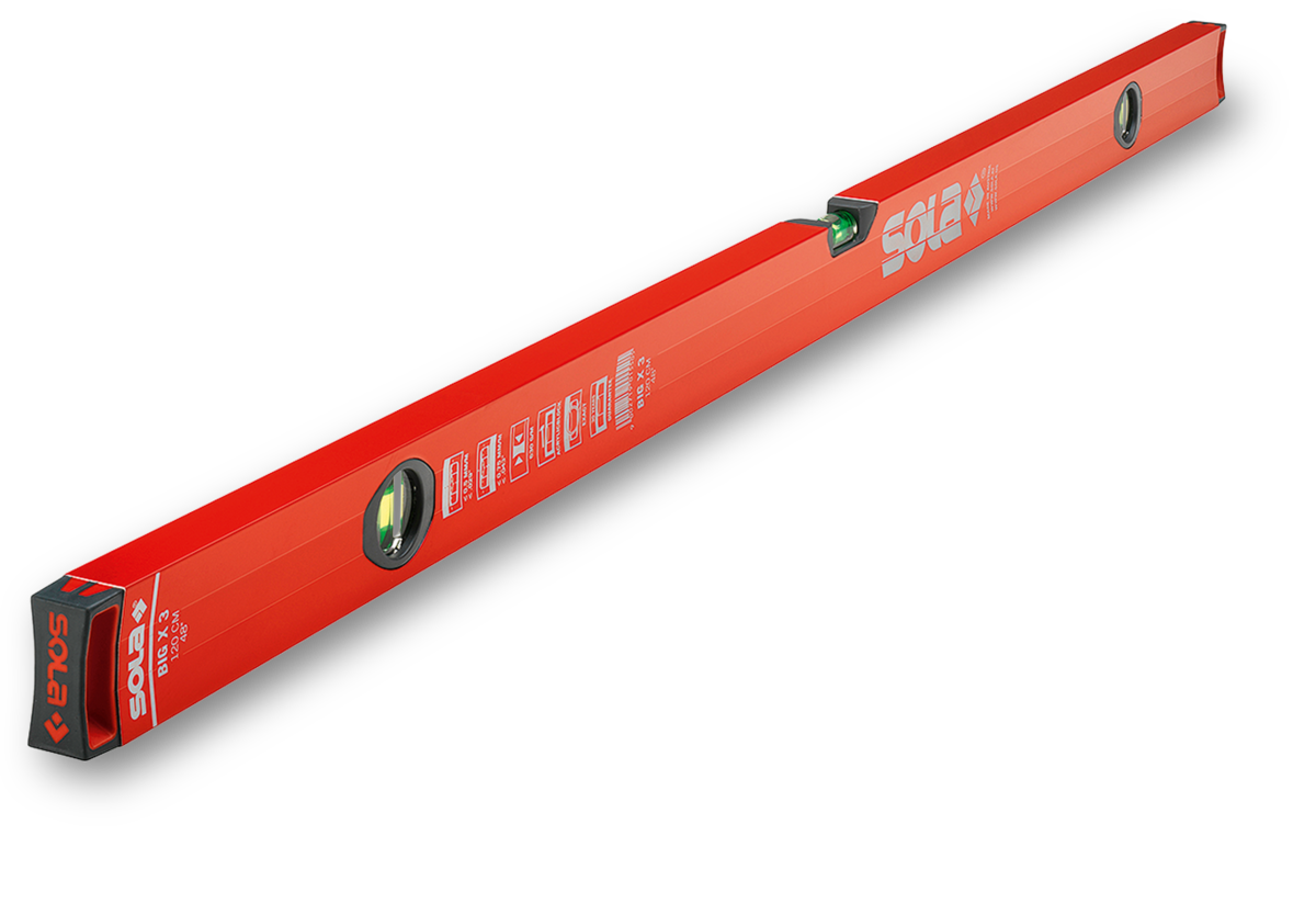 Sola 01373401 BIGX3/120 alu-waterpas X profiel 120 cm (3 libellen)