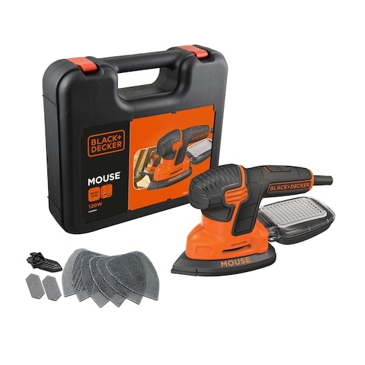 Black & Decker KA2500K-QS Schuurmachine met accessoires in koffer