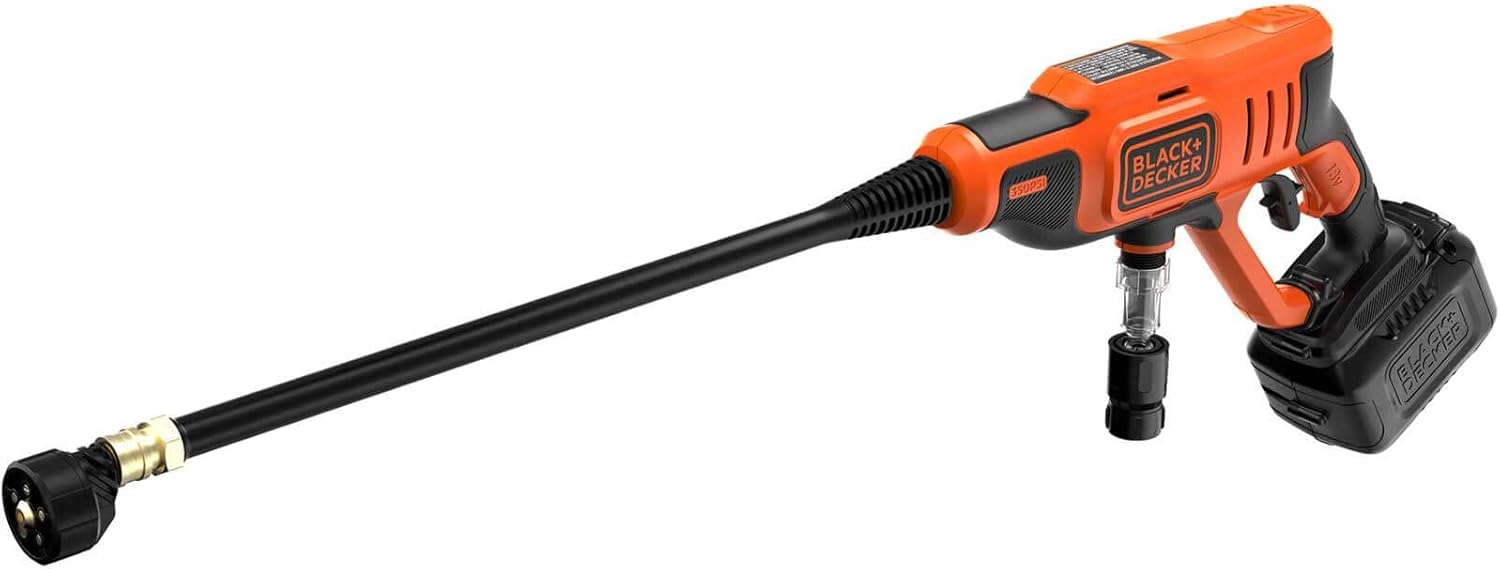 Black & Decker BCPC18D1-QW Hogedrukreiniger 18 Volt 2.0 AH Li-ion 24 bar