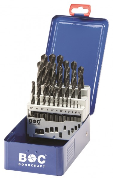 Bohrcraft 11001310025 M13 BC HSS-R 25-Delige Spiraalborenset DIN 338 1 - 13 mm