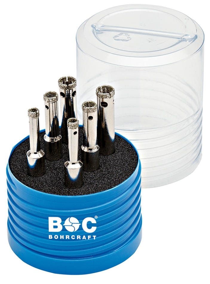 Bohrcraft 27031430006 Diamant tegelboorset 6-10 mm 6 dlg Basic