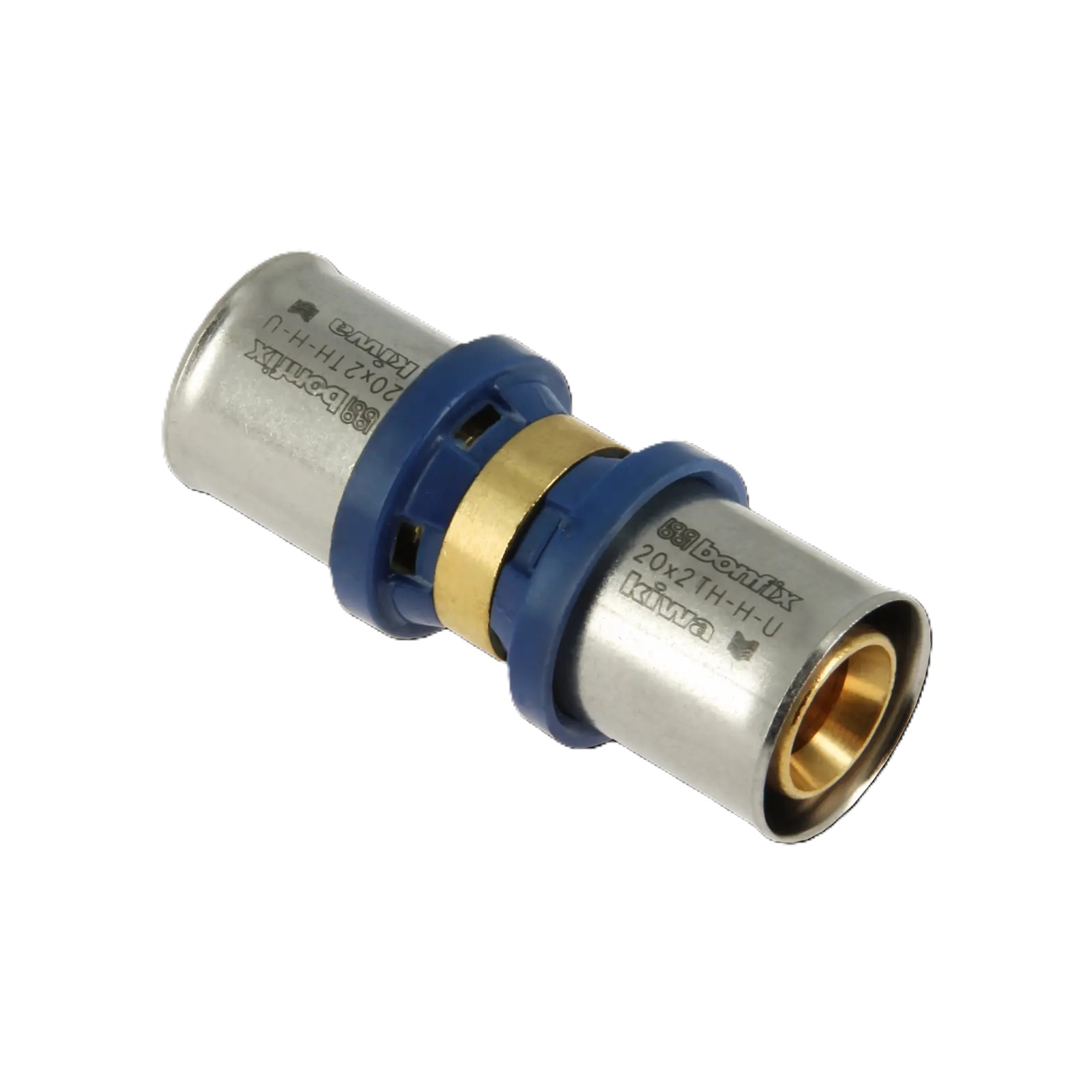 Bonfix 2000120 Alu-pers rechte koppeling 20 x 20 mm