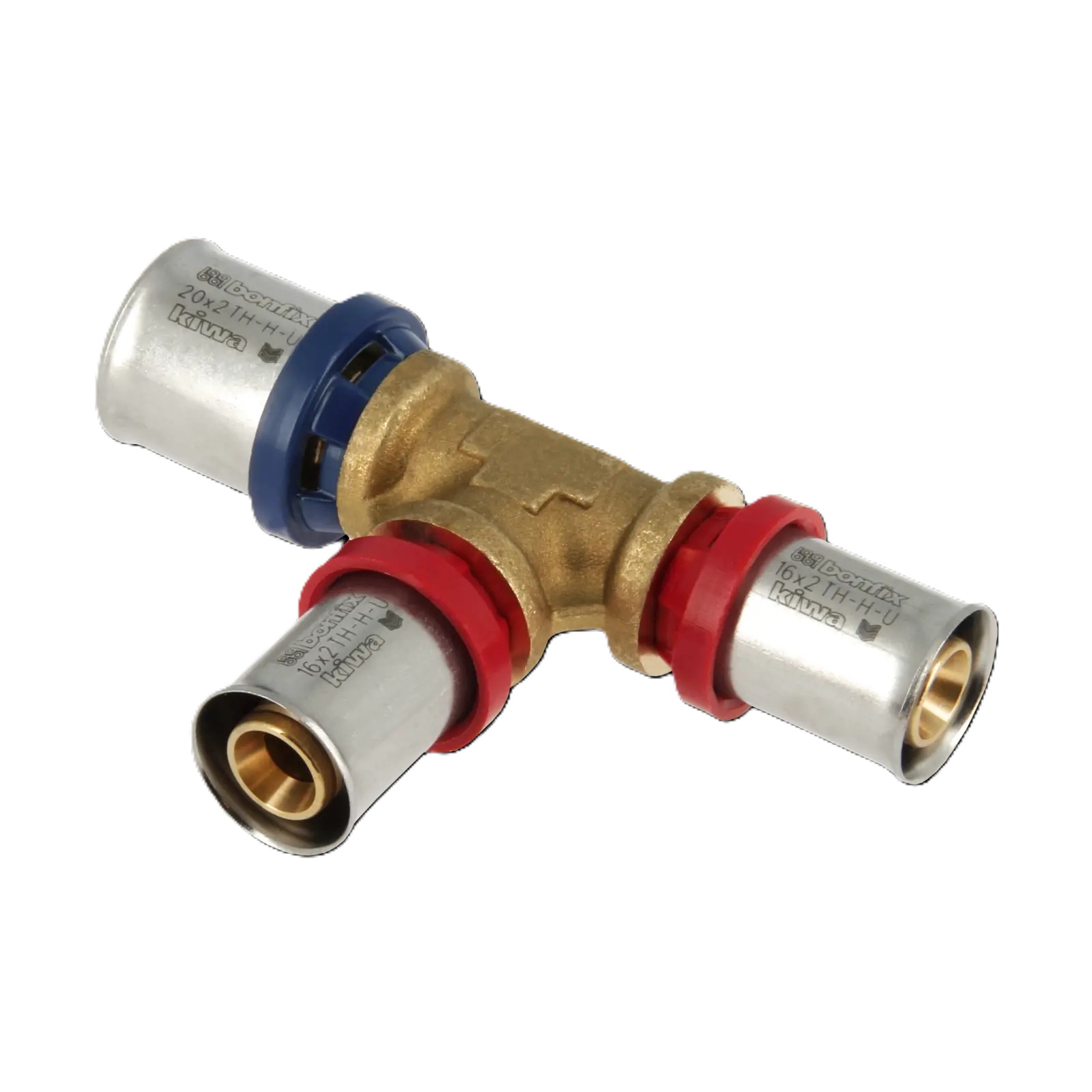 Bonfix 2000808 Alu-pers verloop T-stuk 20 x 16 x 16 mm