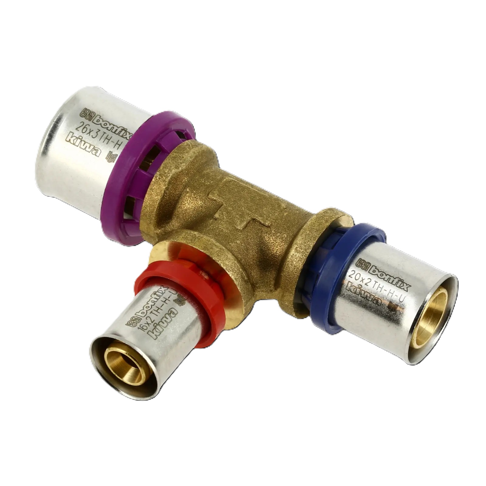 Bonfix 2000862 Alu-pers verloop T-stuk 26 x 16 x 20 mm
