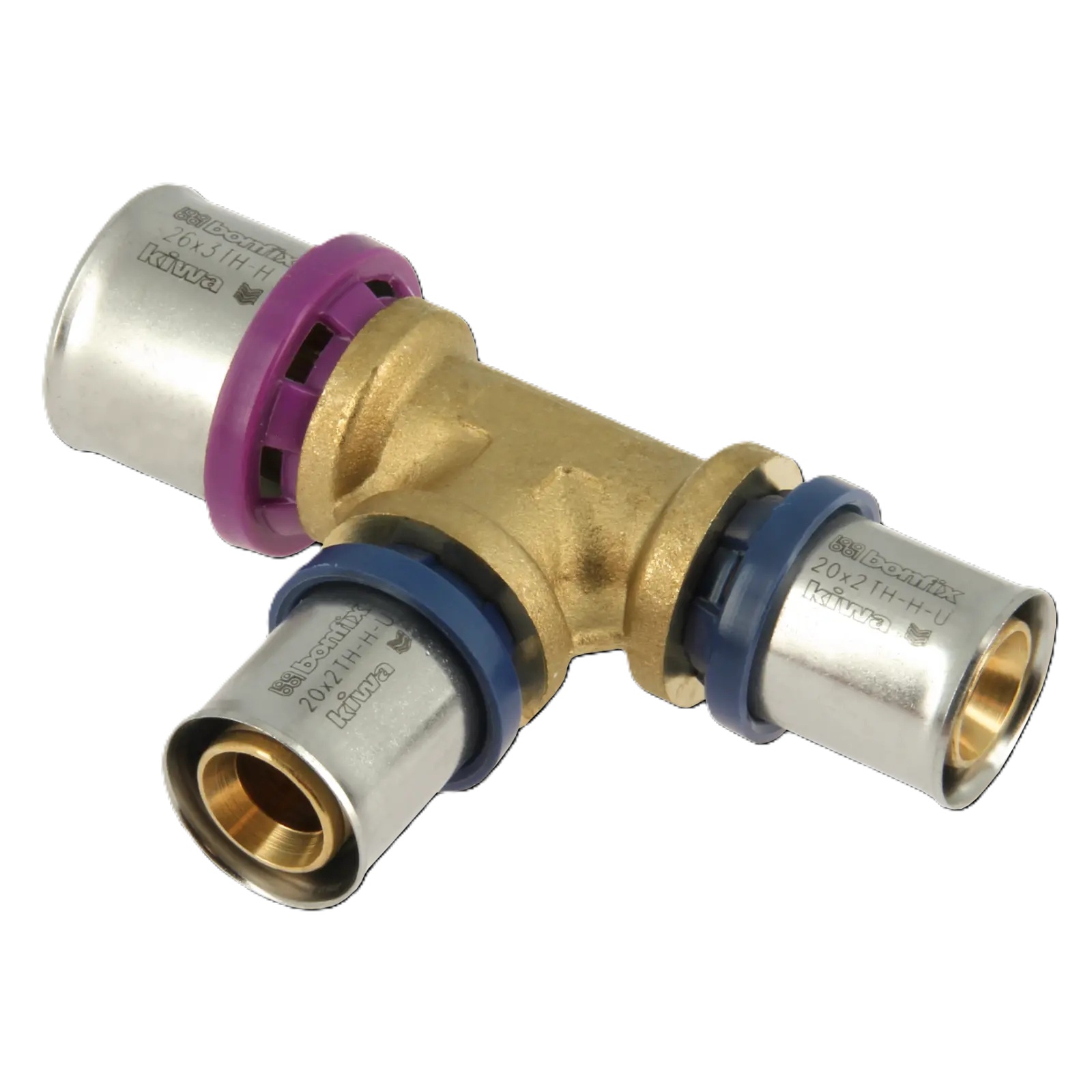 Bonfix 2000870 Alu-pers verloop T-stuk 26 x 20 x 20 mm