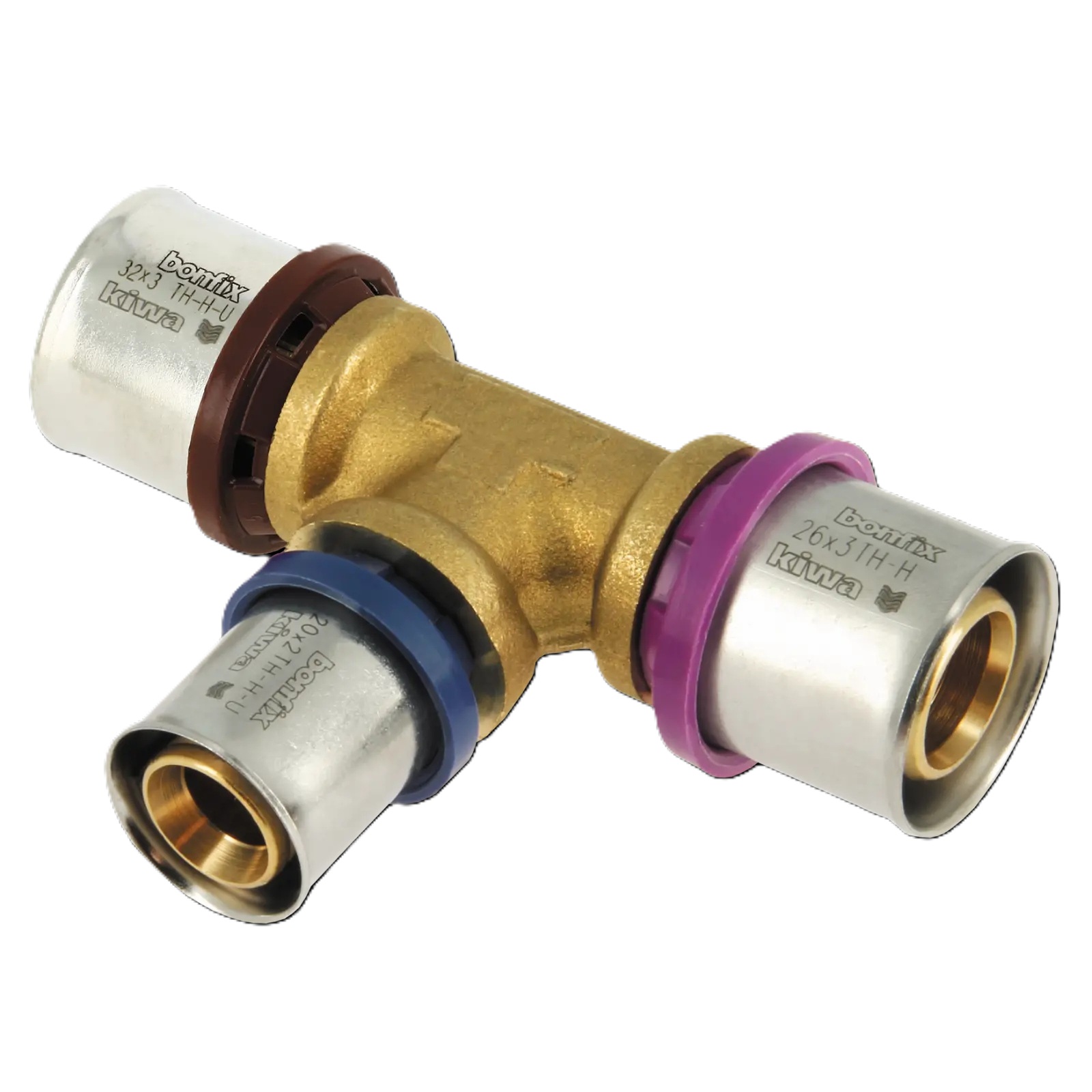 Bonfix 2000881 Alu-pers verloop T-stuk 32 x 20 x 26 mm