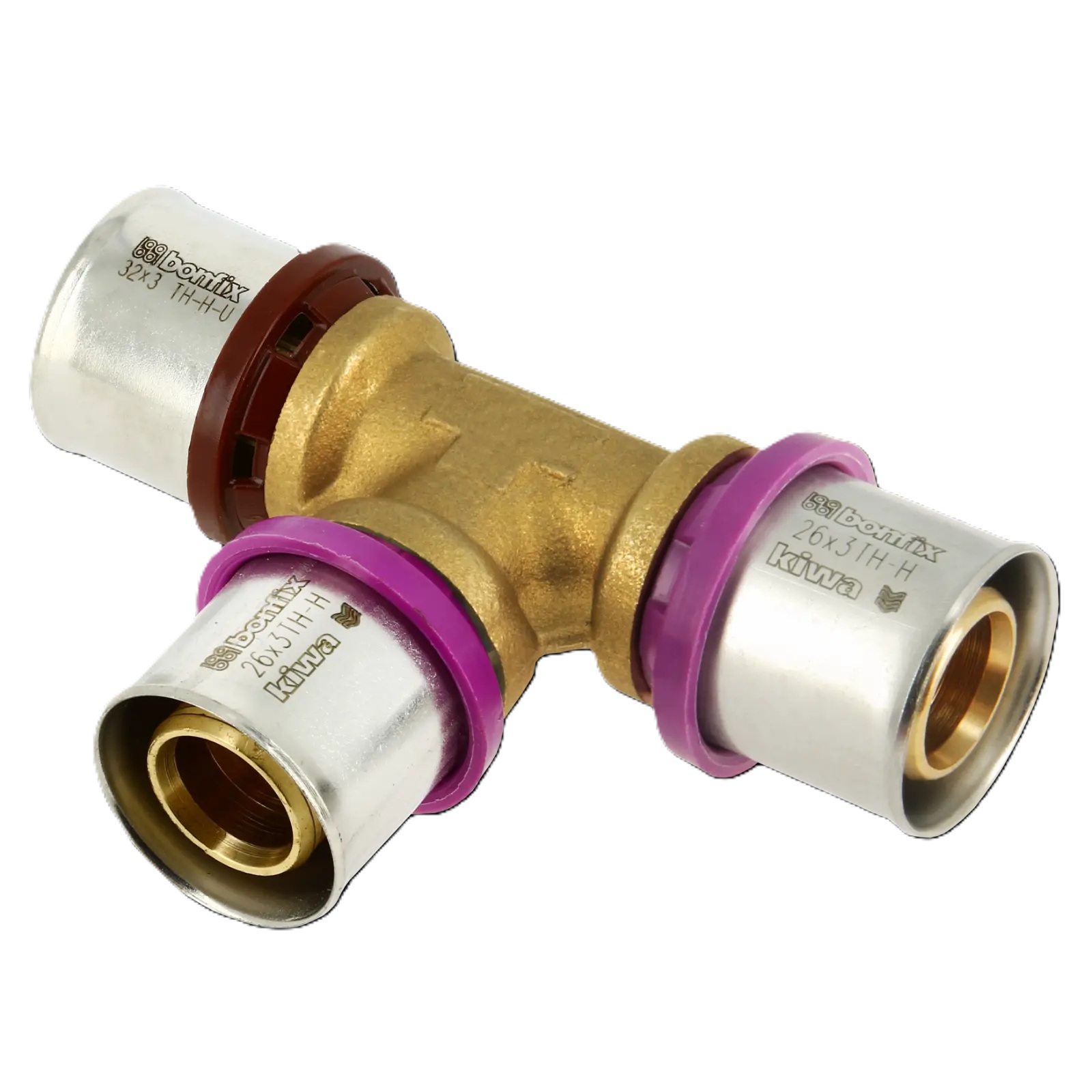 Bonfix 2000889 Alu-pers verloop T-stuk 32 x 26 x 26 mm