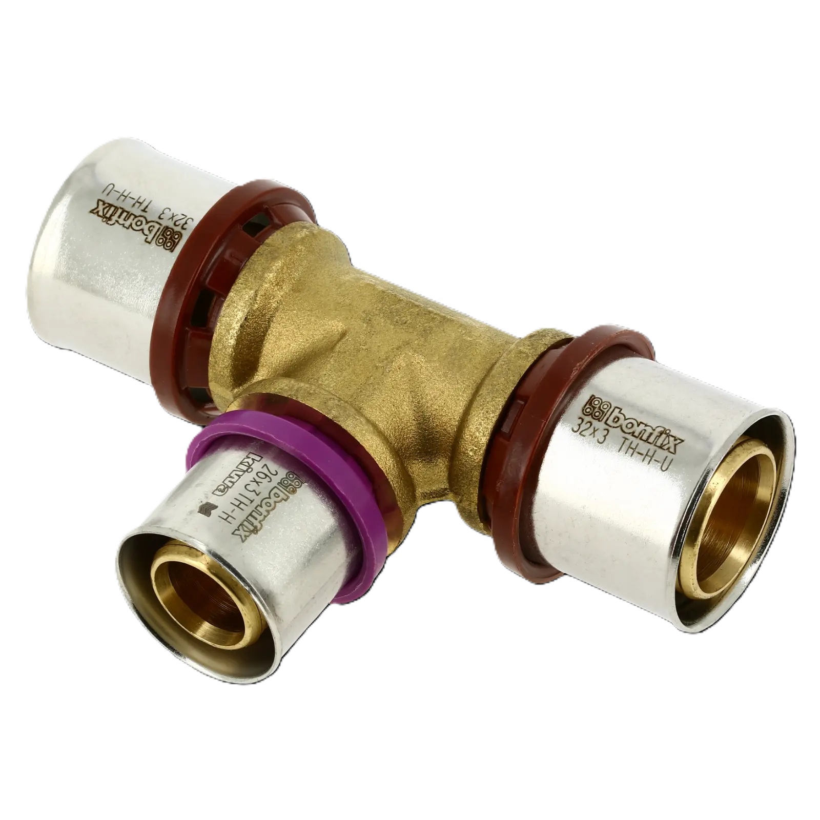 Bonfix 2000890 Alu-pers verloop T-stuk 32 x 26 x 32 mm