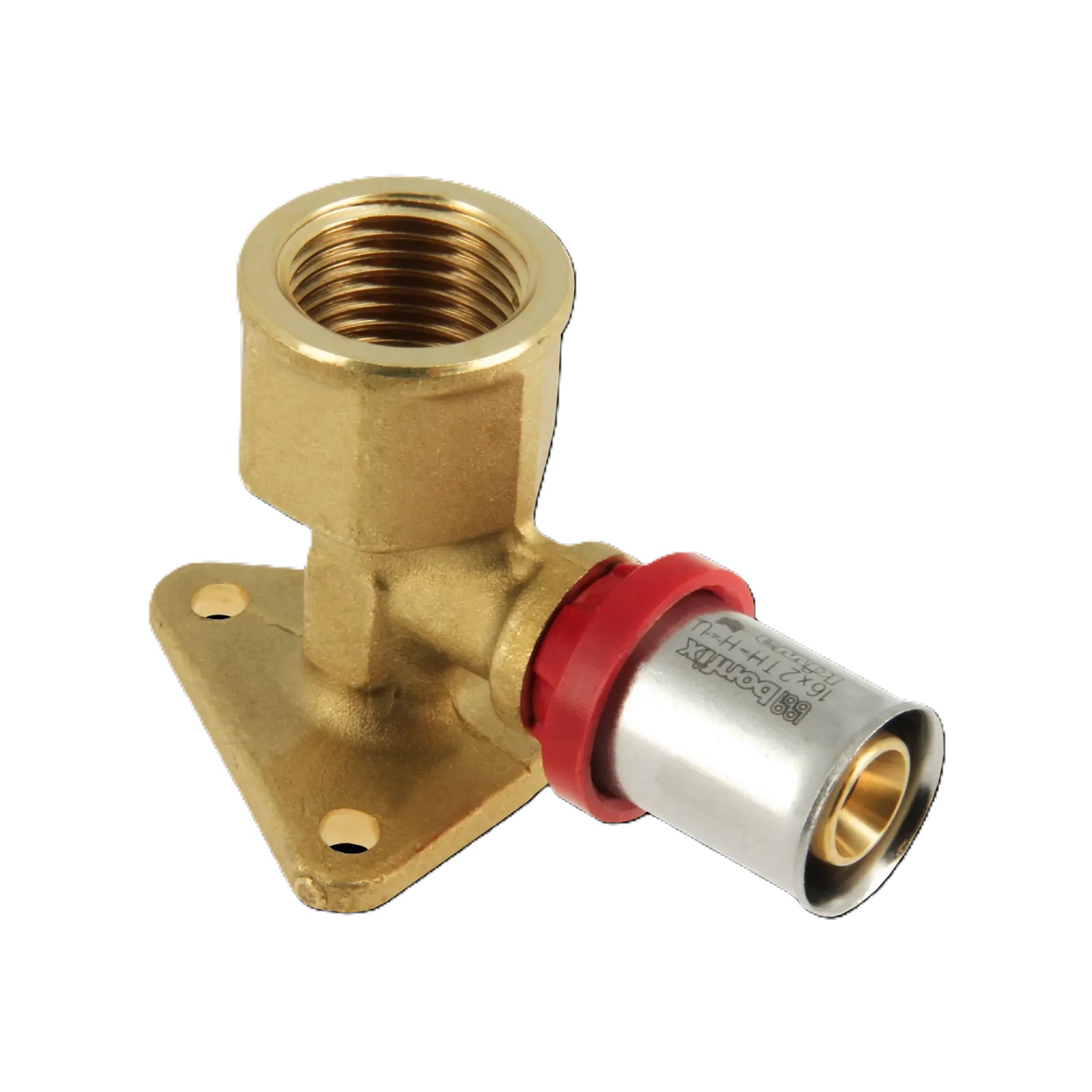 Bonfix 2001205 Alu-pers muurplaat koppeling 1/2" x 16 mm H = 47 mm