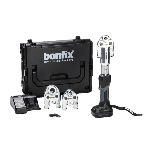 Bonfix 701070 Accu Persmachine 19 kN TH-profielset 16-20-26 mm 18 Volt 2.0 Ah