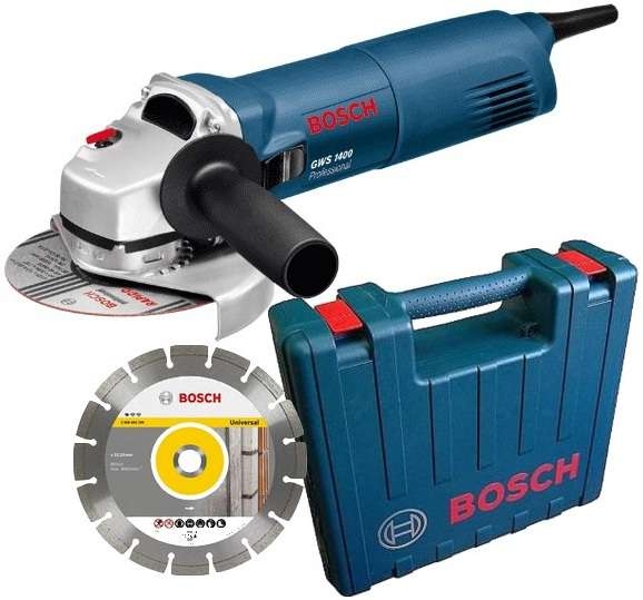 Bosch Blauw 0601824900 GWS1400 Haakse slijper + gratis diamantschijf