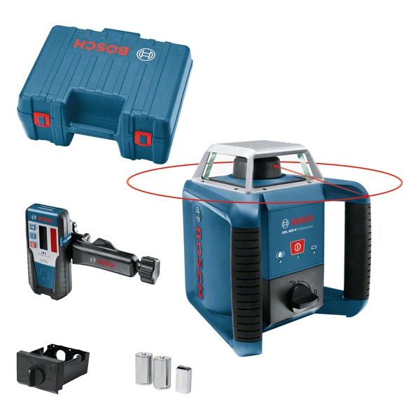 Bosch Blauw 0601061800 GRL400H Rotatielaser + LR1 Ontvanger
