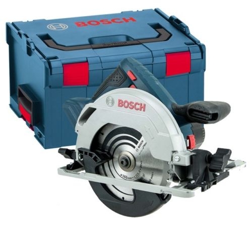 Bosch Blauw 060157A902 GKS 85 G CIRKELZAAG in L-BOXX + FSN 1600 geleiderail