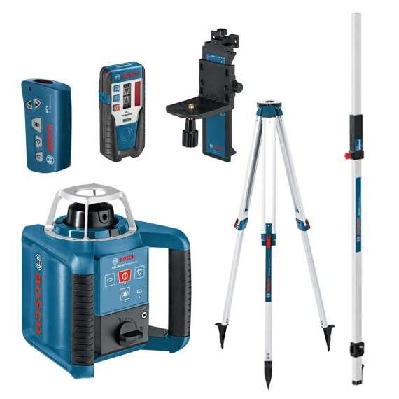 Bosch Blauw 061599405U GRL300HV Set Rotatielaser + BT170 Statief + GR240 Meetlat
