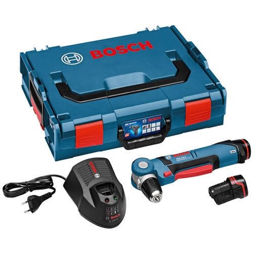 Bosch Blauw 0601390908 GWB 12V-10 Haakse boormachine 12 Volt 2,0 AH in L-Boxx