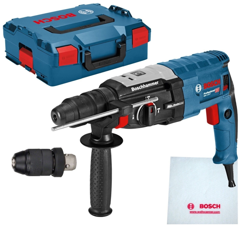 Bosch Blauw 0611267601 GBH2-28F Boorhamer 3.2J 880w in L-Boxx