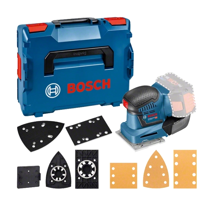Bosch Blauw 06019D0202 GSS 18V-10 multi Schuurmachine 3 in 1 18V solo in L-Boxx