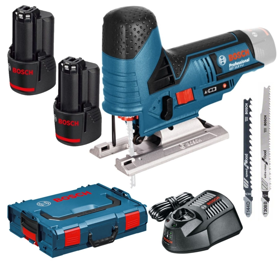 Bosch Blauw 06015A1005 GST 12V-70 Decoupeerzaag 12V 3.0Ah Li-Ion in L-Boxx