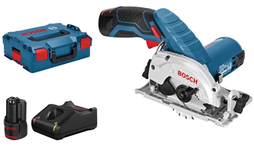 Bosch Blauw 06016A1005 GKS 12V-26 Accu Cirkelzaag 12V 3.0Ah Li-Ion in L-Boxx
