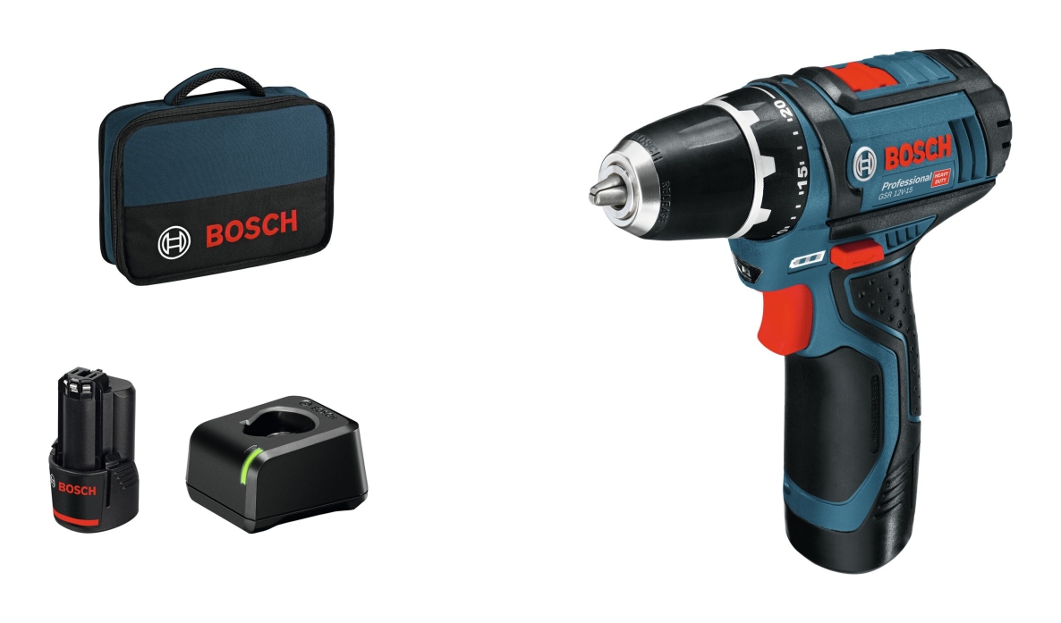 Bosch Blauw 060186810F GSR 12V-15 Accuschroefboormachine 12V 2.0Ah li-ion