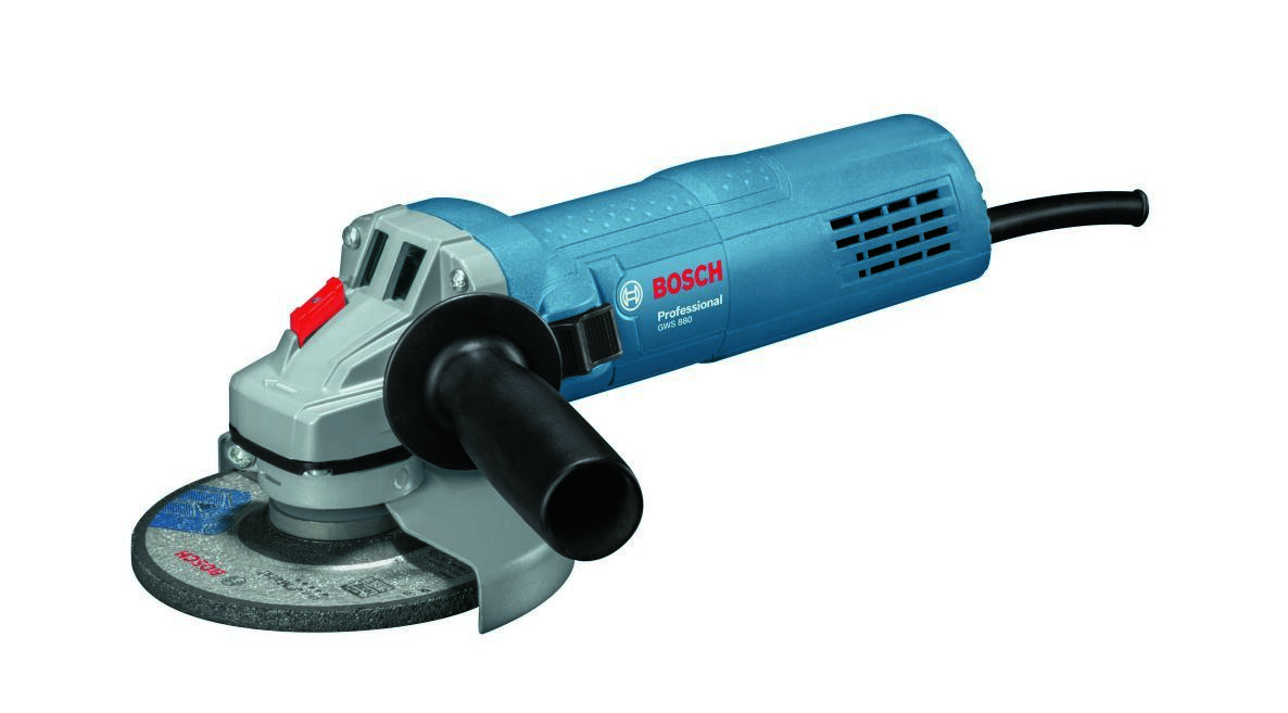 Bosch Blauw 060139600A Haakse slijpmachine GWS 880 (Beschermkap, handgreep, opnameflens, pensleutel en spanmoer)